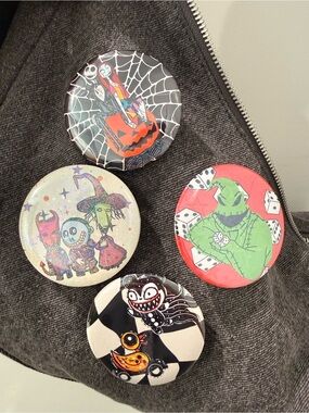 Handmade Nightmare before Christmas Button Set -